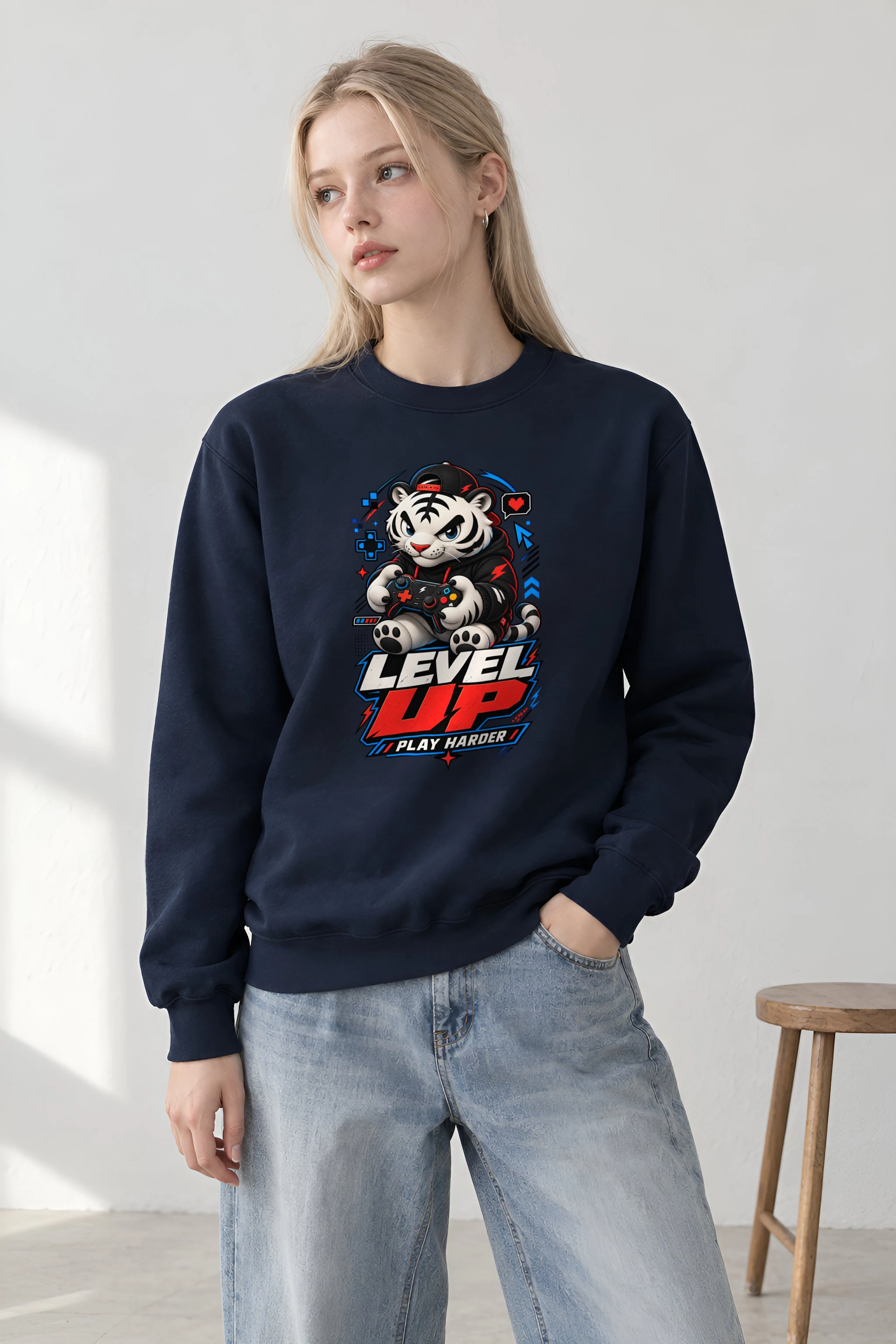 "Level Up" 1 Crewneck Sweatshirt