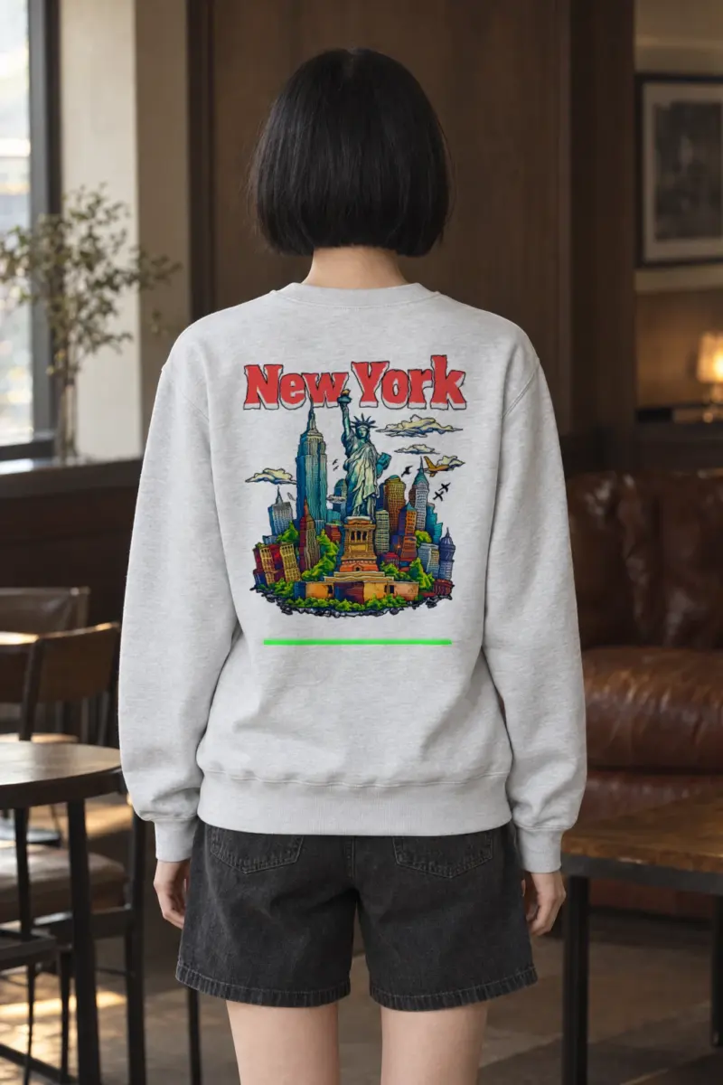 "Liberty City Pop" Heavy Blend Unisex Crewneck Sweatshirt | Gildan 18000
