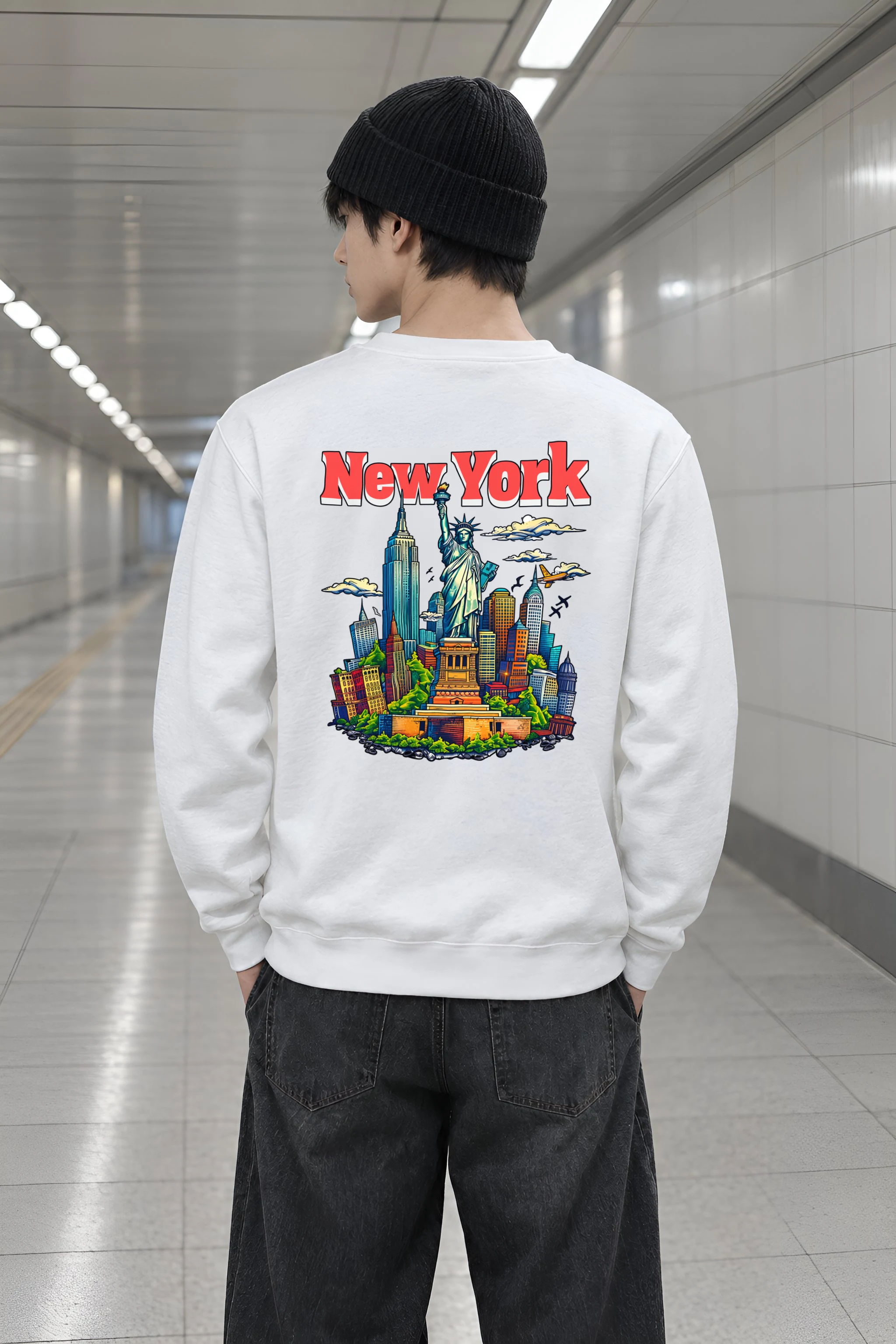 "Liberty City Pop" Heavy Blend Unisex Crewneck Sweatshirt