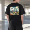 "Liberty Cityscape" Heavyweight Unisex Crewneck T-shirt | Gildan 5000