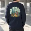 "Liberty Cityscape" Unisex Longsleeve T-shirt | Gildan 2400