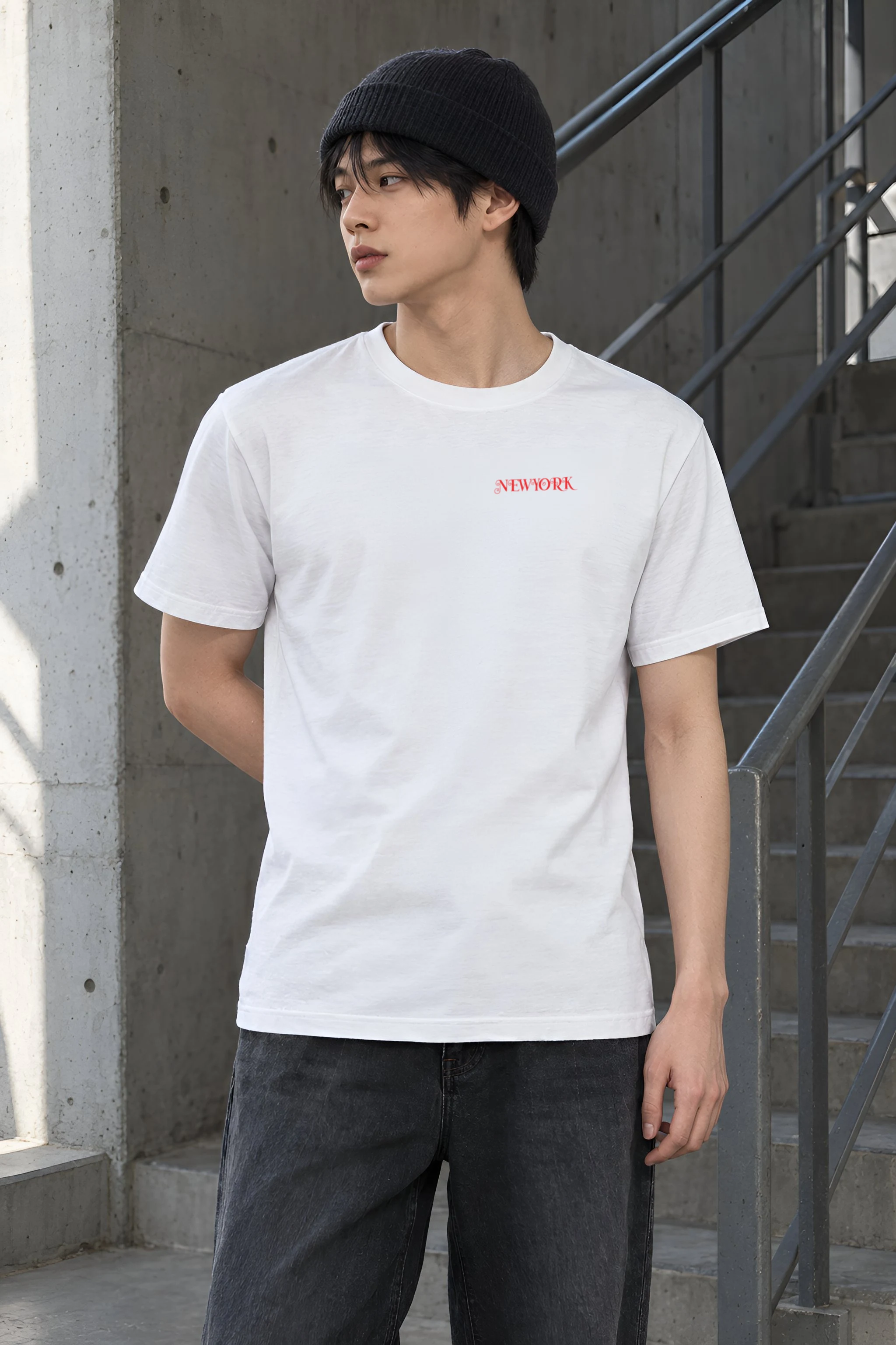 "Liberty Coordinates" Heavyweight Unisex Crewneck T-shirt
