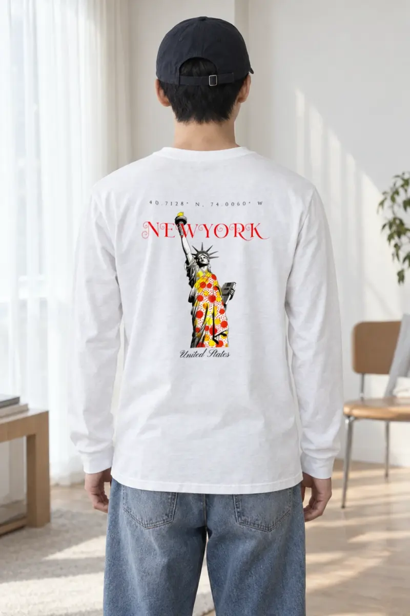 "Liberty New York Coordinates" Unisex Longsleeve T-shirt