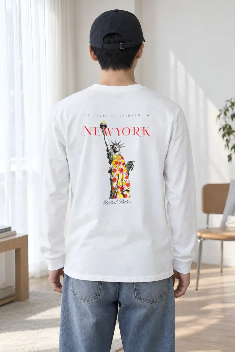 "Liberty New York Coordinates" Unisex Longsleeve T-shirt