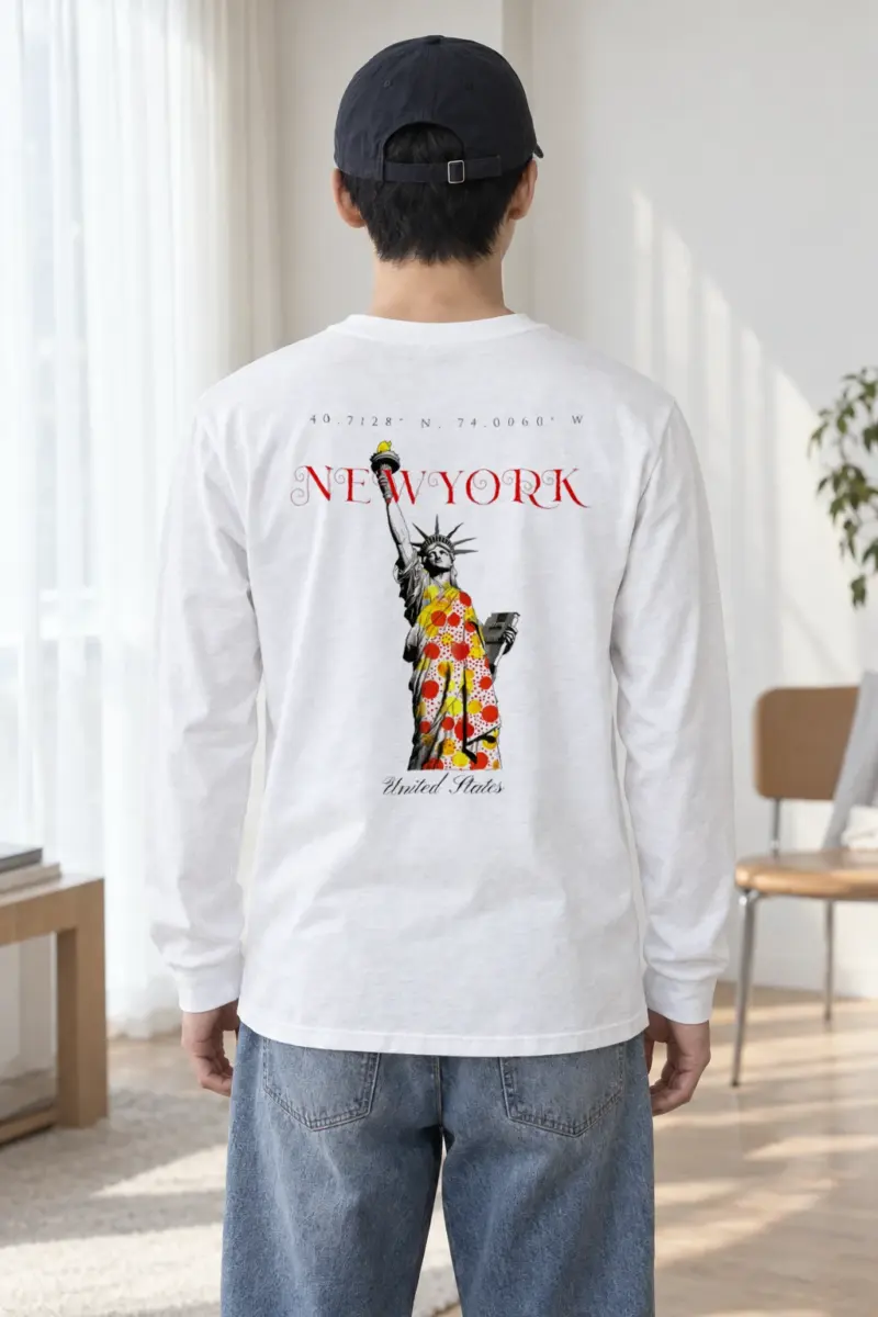 "Liberty New York Coordinates" Unisex Longsleeve T-shirt