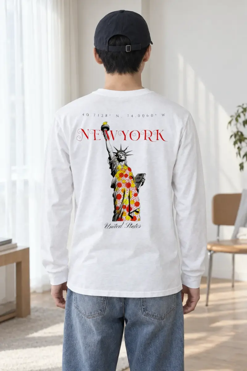 "Liberty New York Coordinates" Unisex Longsleeve T-shirt