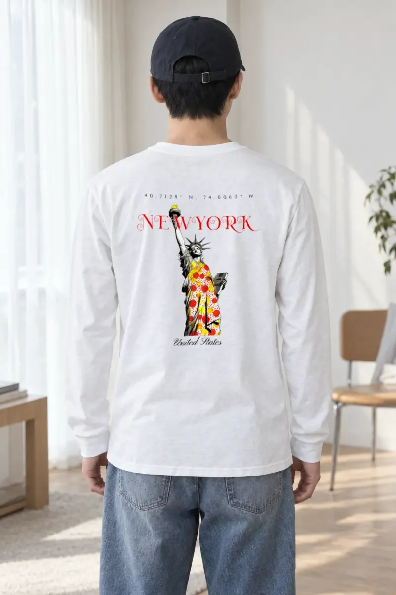 "Liberty New York Coordinates" Unisex Longsleeve T-shirt