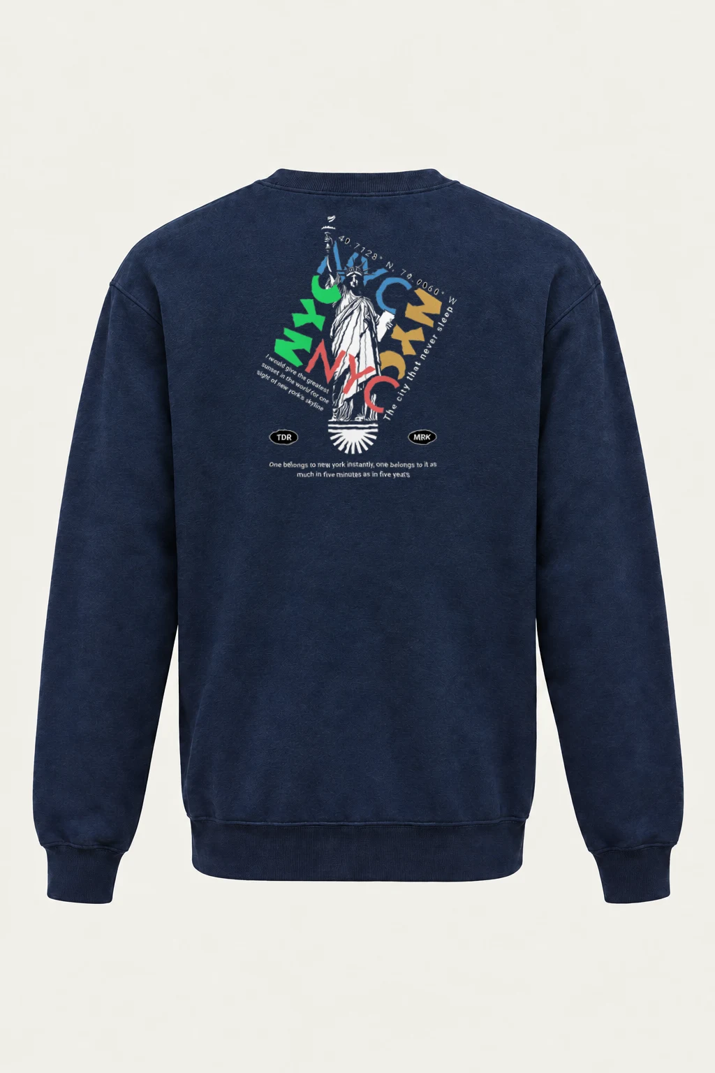 "Liberty NYC" Heavy Blend Unisex Crewneck Sweatshirt | Gildan 18000