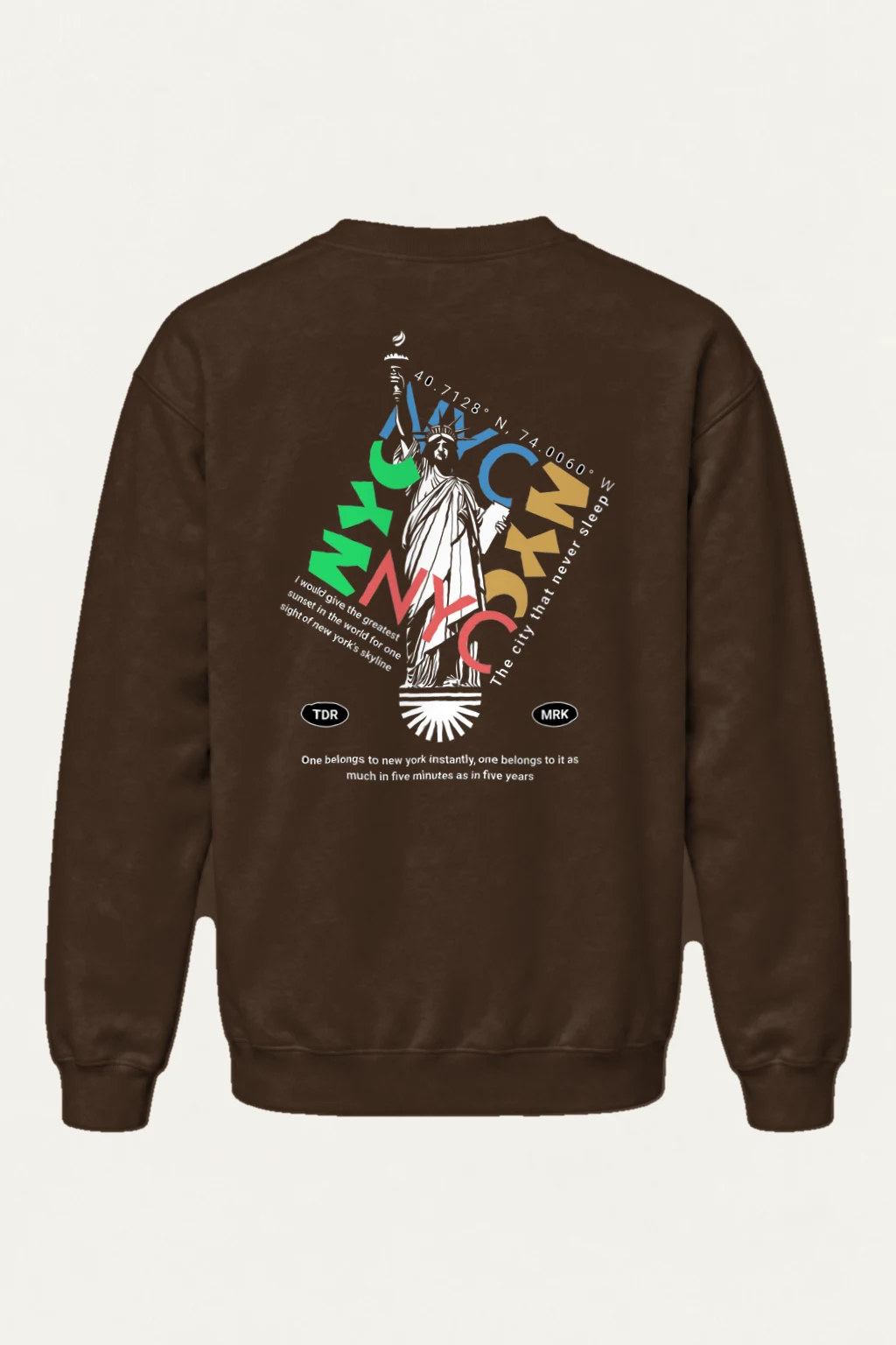 "Liberty NYC" Heavy Blend Unisex Crewneck Sweatshirt | Gildan 18000