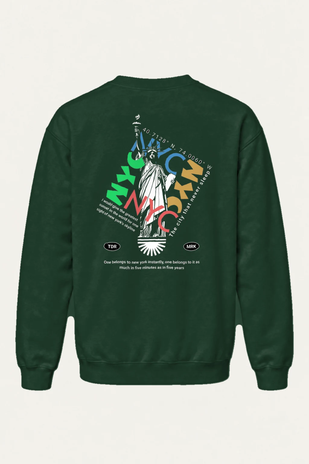 "Liberty NYC" Heavy Blend Unisex Crewneck Sweatshirt | Gildan 18000