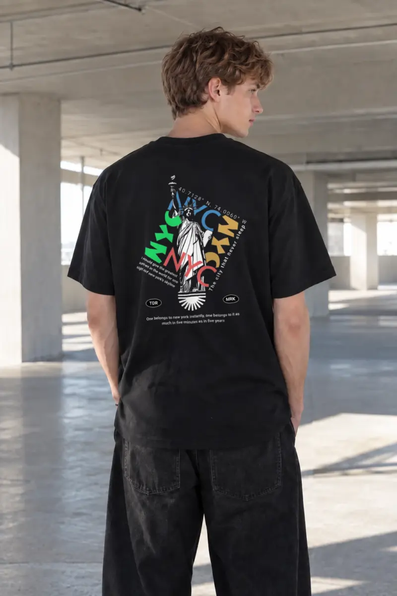 “Liberty NYC” Heavyweight Unisex Crewneck T-shirt | Gildan 5000
