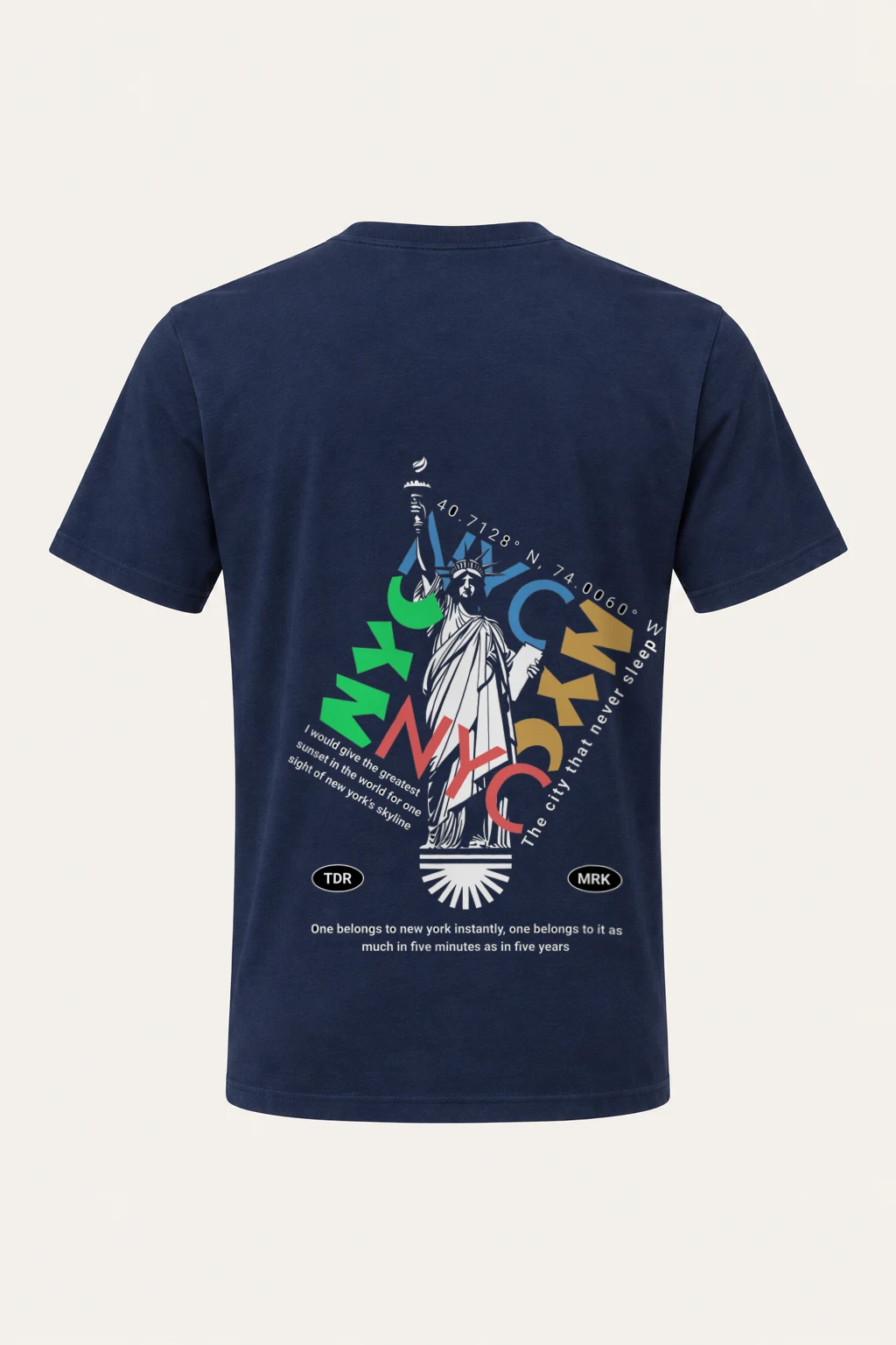 "Liberty NYC" Heavyweight Unisex Crewneck T-shirt | Gildan 5000