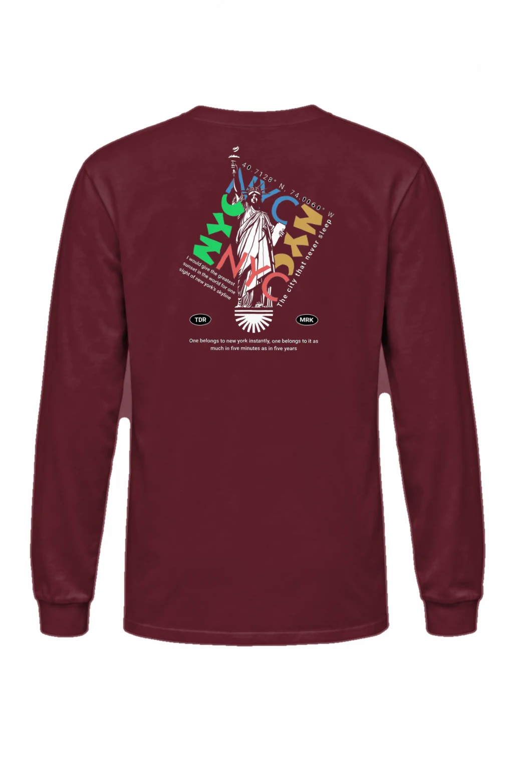 "Liberty NYC" Unisex Longsleeve T-shirt | Gildan 2400