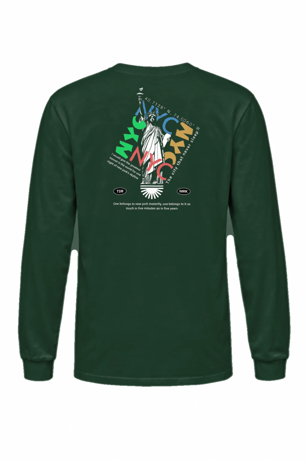 "Liberty NYC" Unisex Longsleeve T-shirt | Gildan 2400
