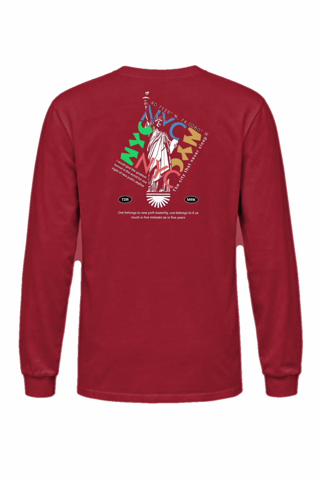 "Liberty NYC" Unisex Longsleeve T-shirt | Gildan 2400