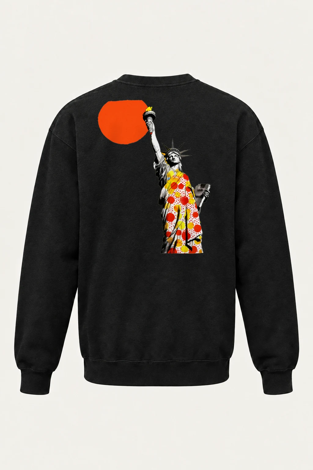 "Liberty Pop Graphic" Heavy Blend Unisex Crewneck Sweatshirt | Gildan 18000
