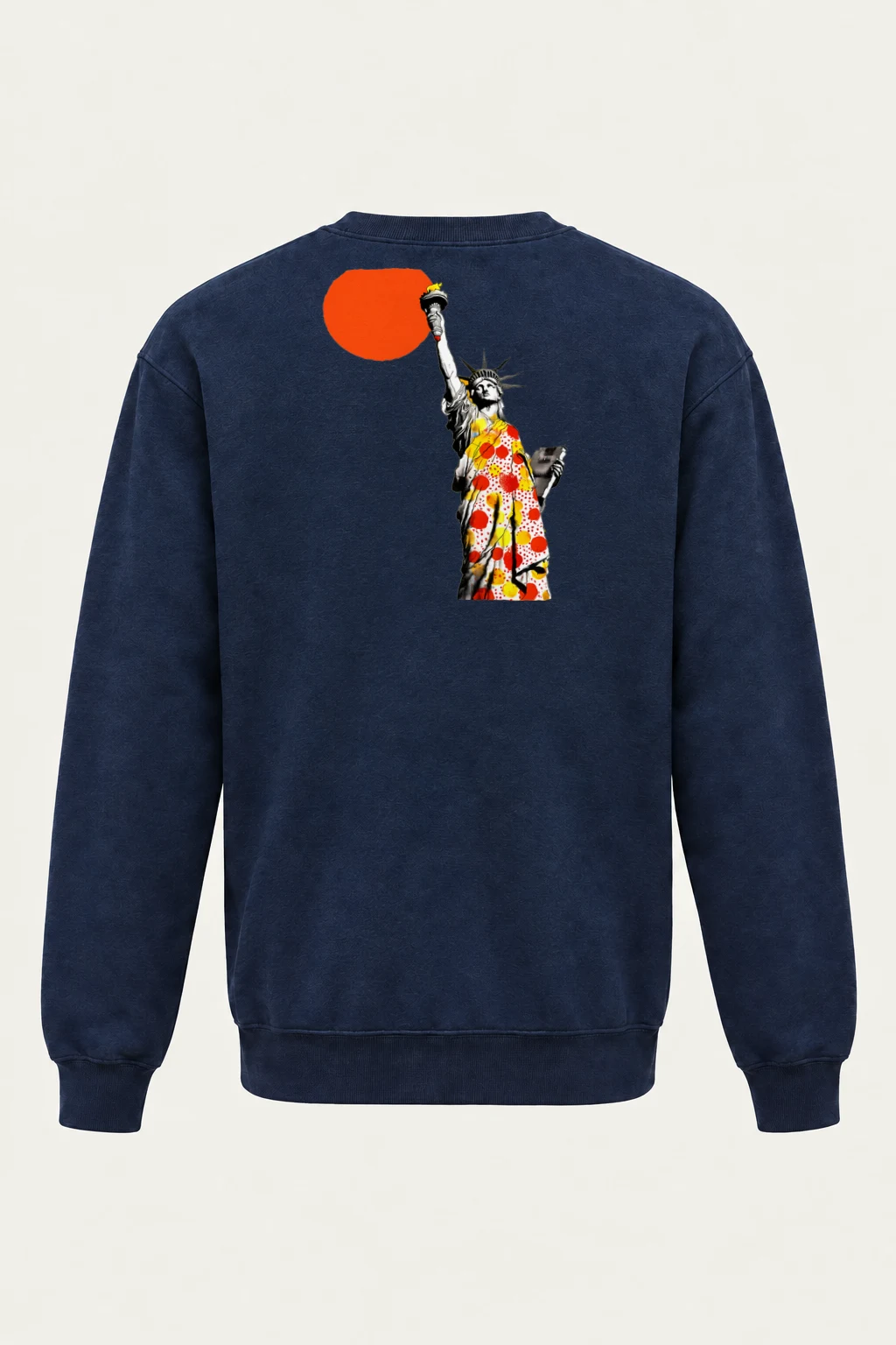 "Liberty Pop Graphic" Heavy Blend Unisex Crewneck Sweatshirt | Gildan 18000