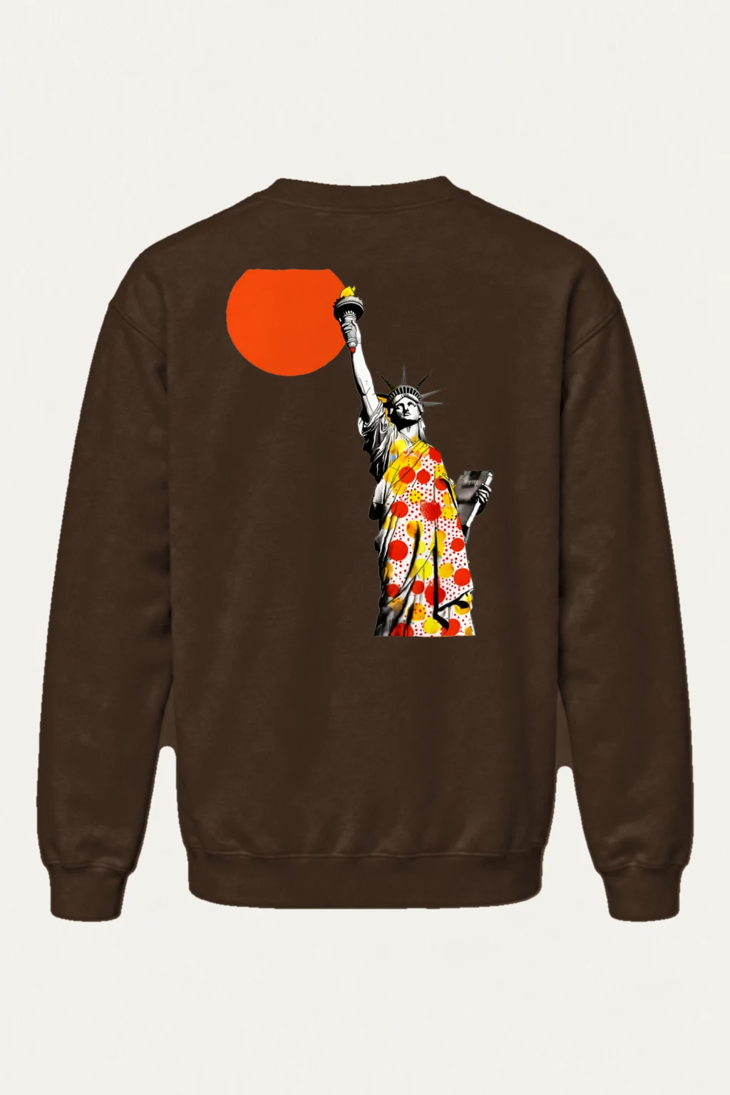 "Liberty Pop Graphic" Heavy Blend Unisex Crewneck Sweatshirt | Gildan 18000