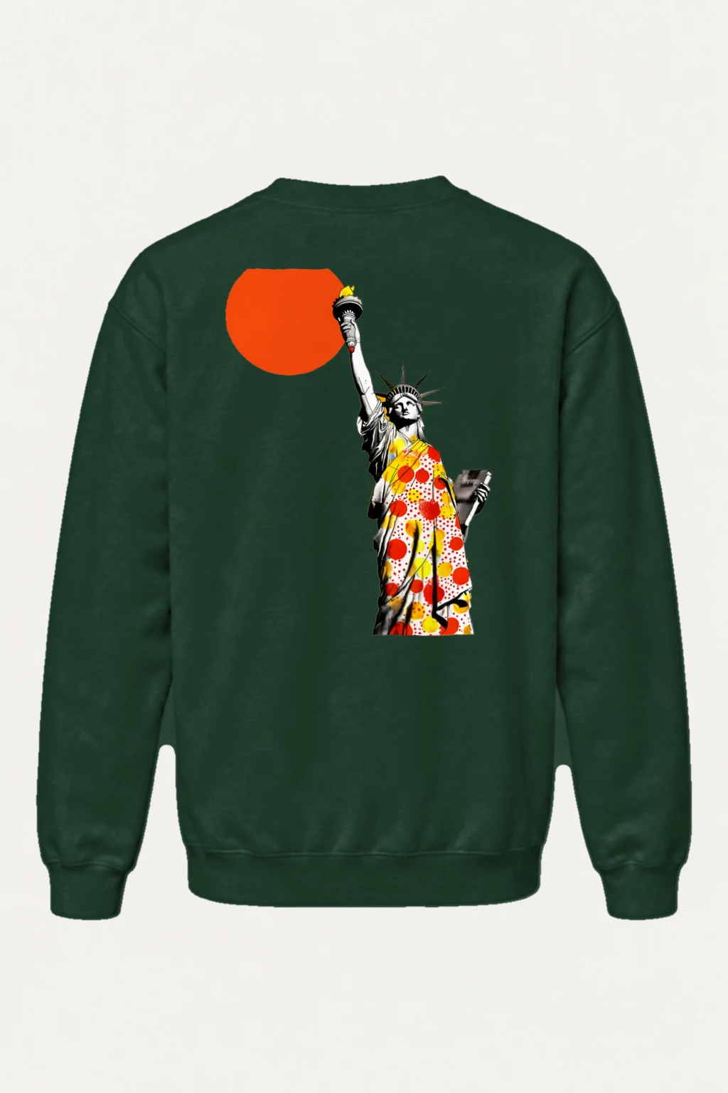 "Liberty Pop Graphic" Heavy Blend Unisex Crewneck Sweatshirt | Gildan 18000