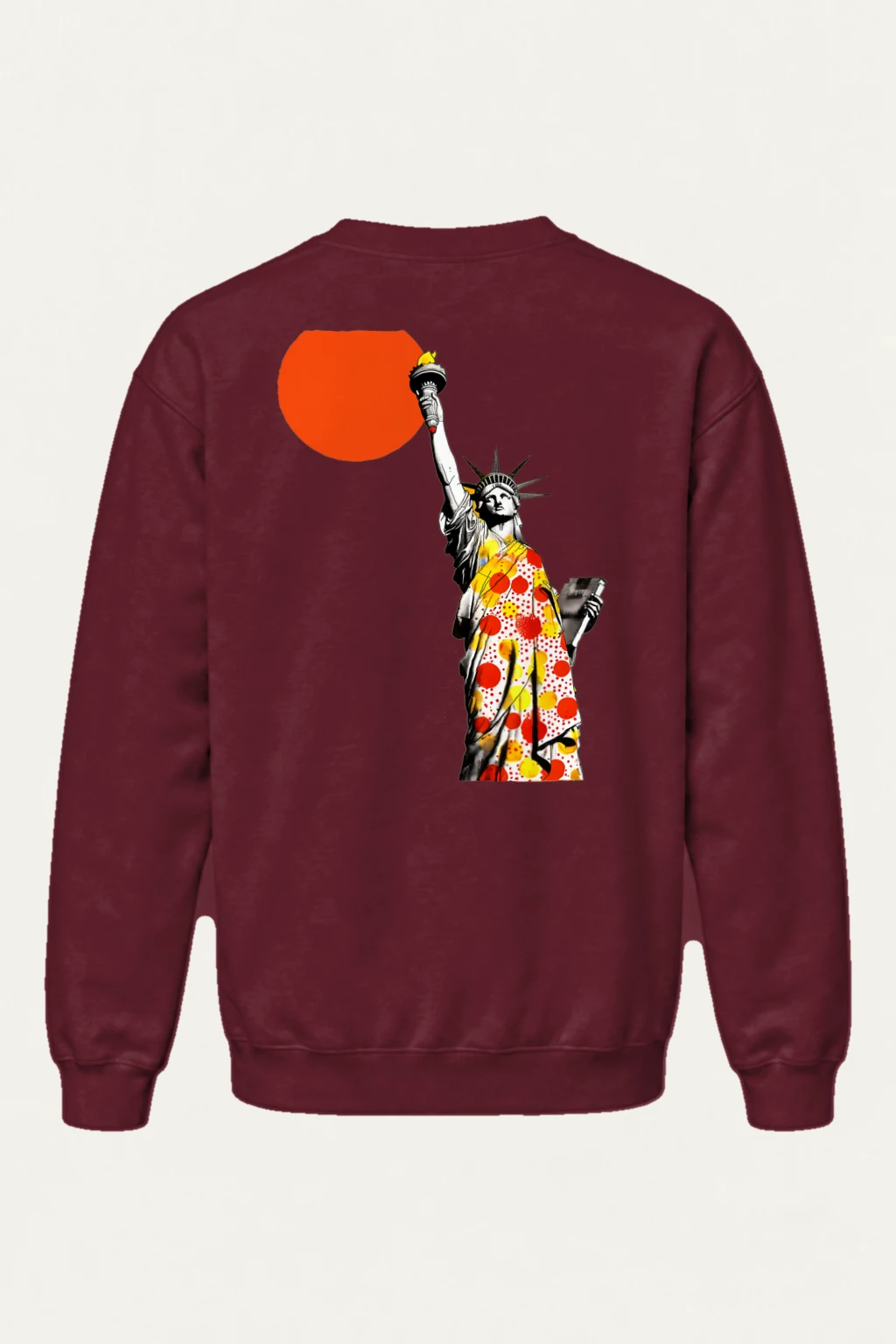 "Liberty Pop Graphic" Heavy Blend Unisex Crewneck Sweatshirt | Gildan 18000