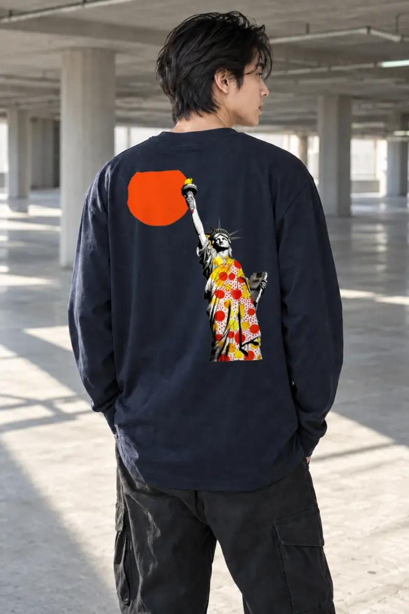 "Liberty Pop Icon" Unisex Longsleeve T-shirt | Gildan 2400