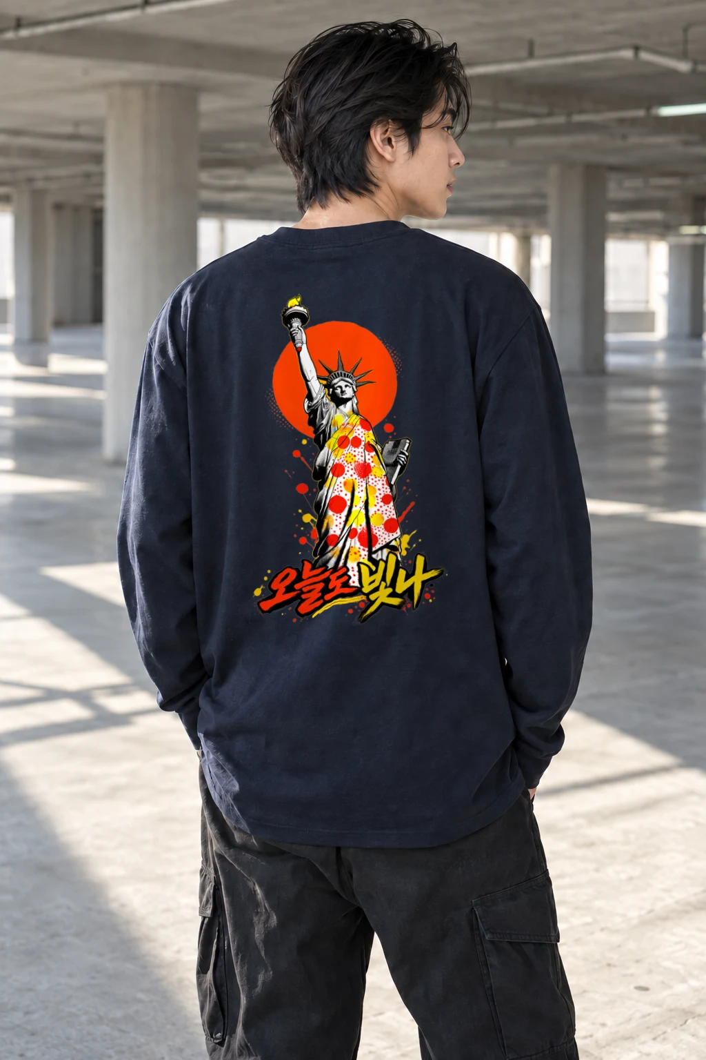 "Liberty Shines Today" Unisex Longsleeve T-shirt | Gildan 2400