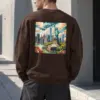 "Liberty Skyline" Heavy Blend Unisex Crewneck Sweatshirt | Gildan 18000