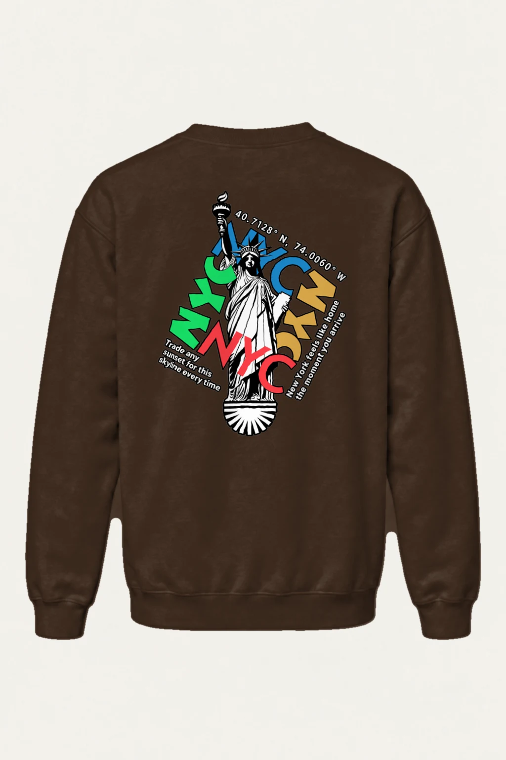 "Liberty Skyline" Heavy Blend Unisex Crewneck Sweatshirt | Gildan 18000