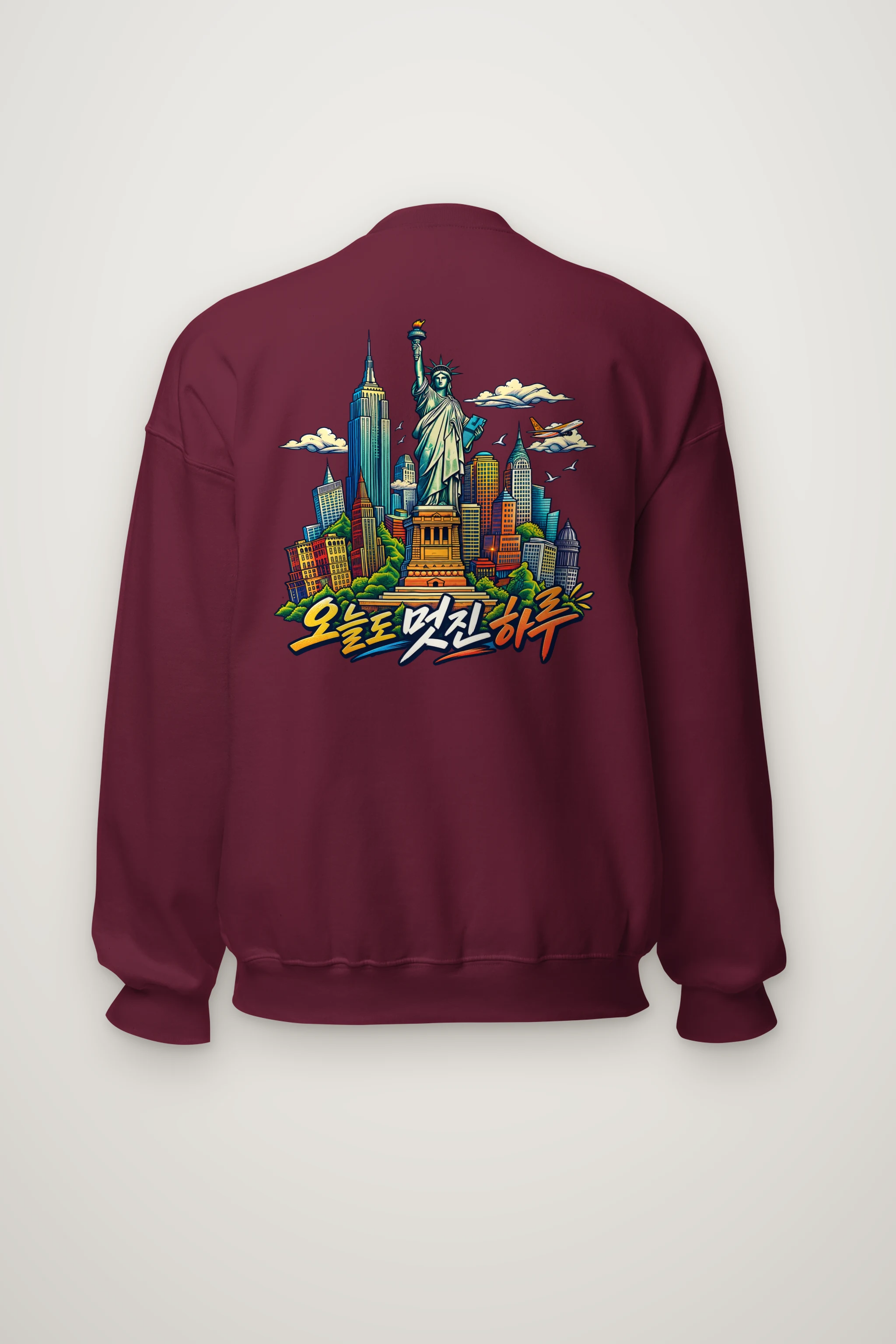 "Liberty Skyline Pop" Heavy Blend Unisex Crewneck Sweatshirt
