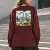 "Liberty Skyline" Unisex Longsleeve T-shirt | Gildan 2400