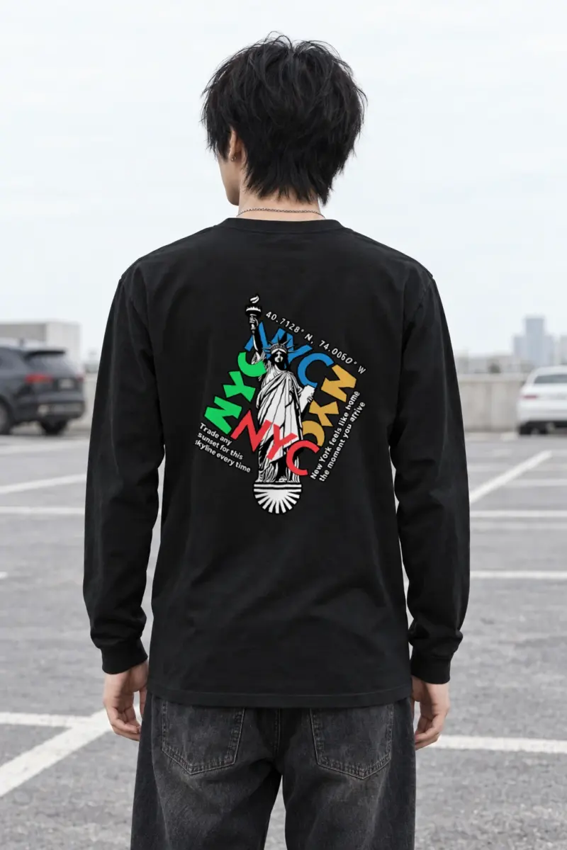 "Liberty Skyline" Unisex Longsleeve T-shirt