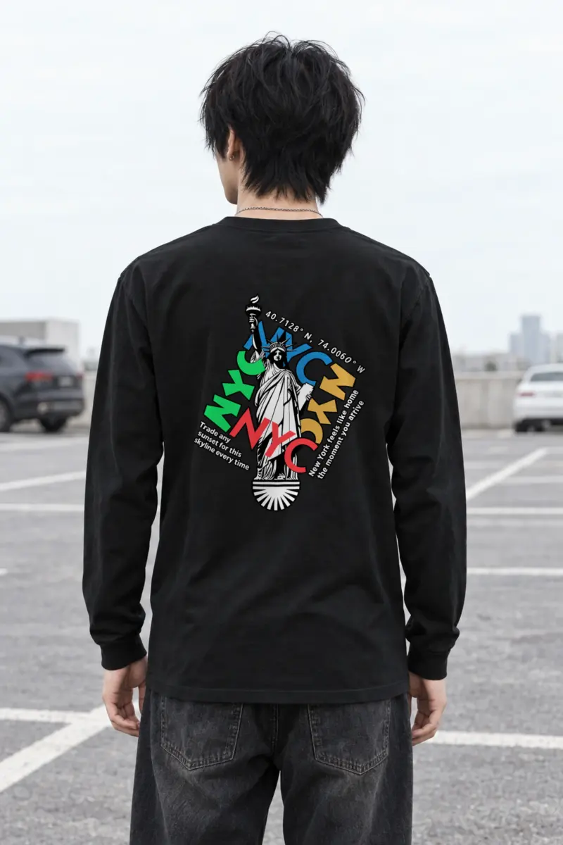 "Liberty Skyline" Unisex Longsleeve T-shirt