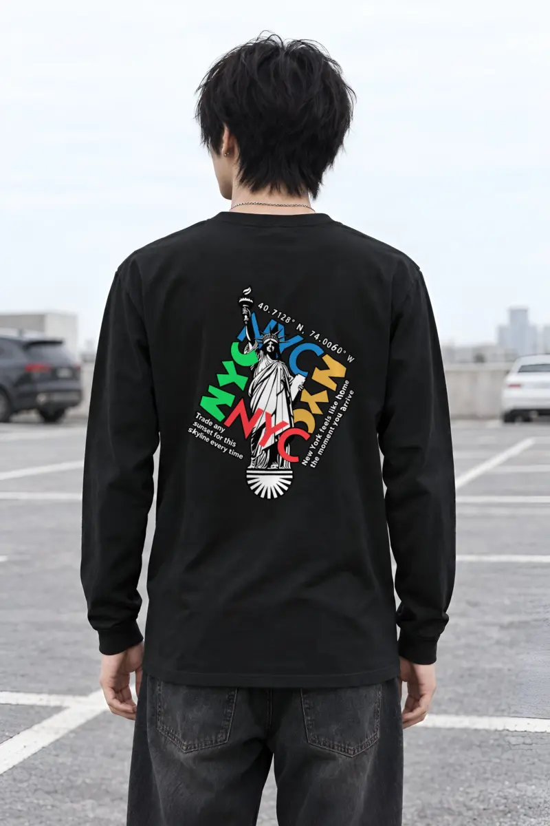 "Liberty Skyline" Unisex Longsleeve T-shirt