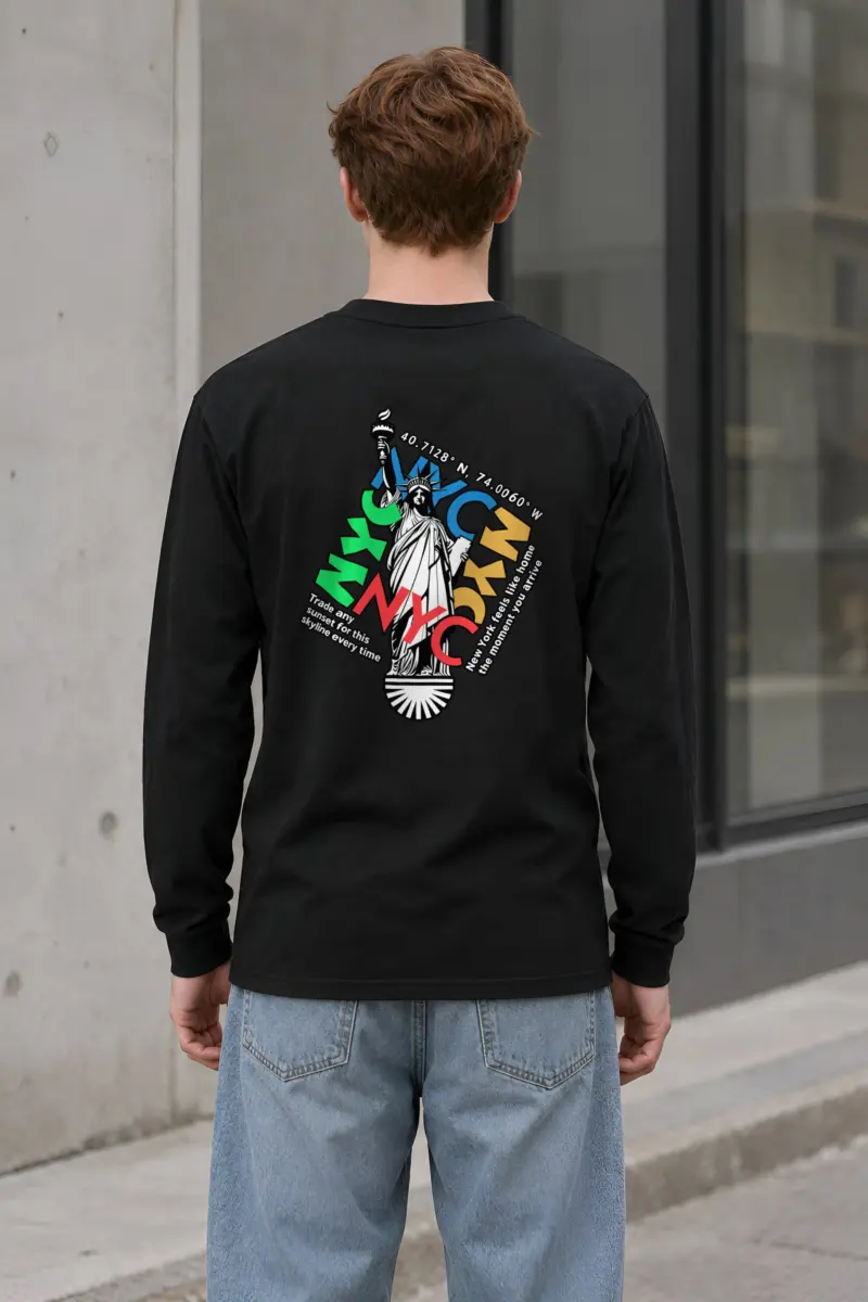 "Liberty Skyline" Unisex Longsleeve T-shirt