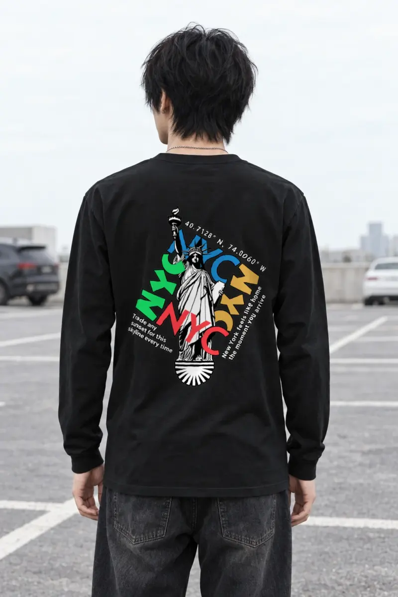 "Liberty Skyline" Unisex Longsleeve T-shirt