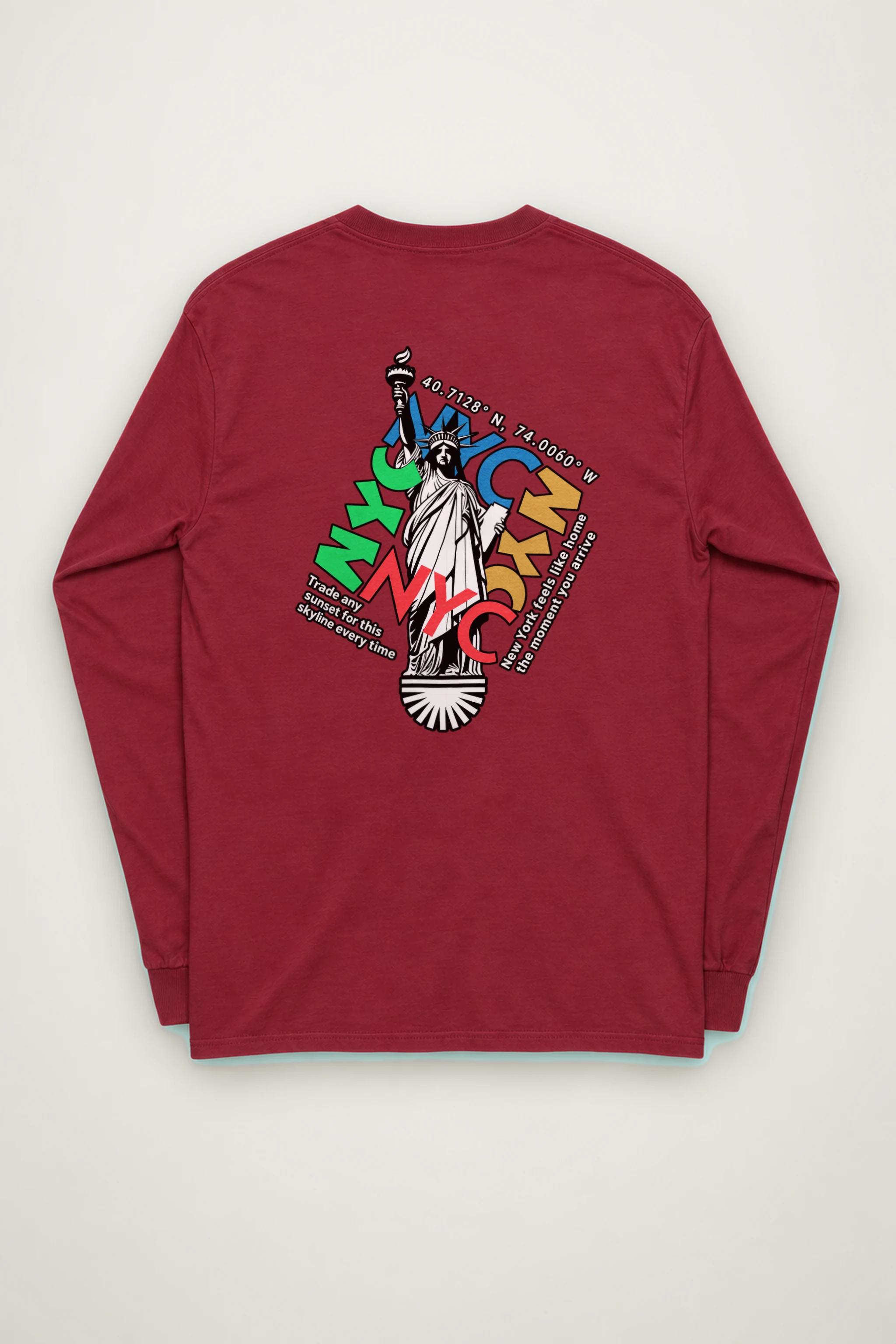 "Liberty Skyline" Unisex Longsleeve T-shirt