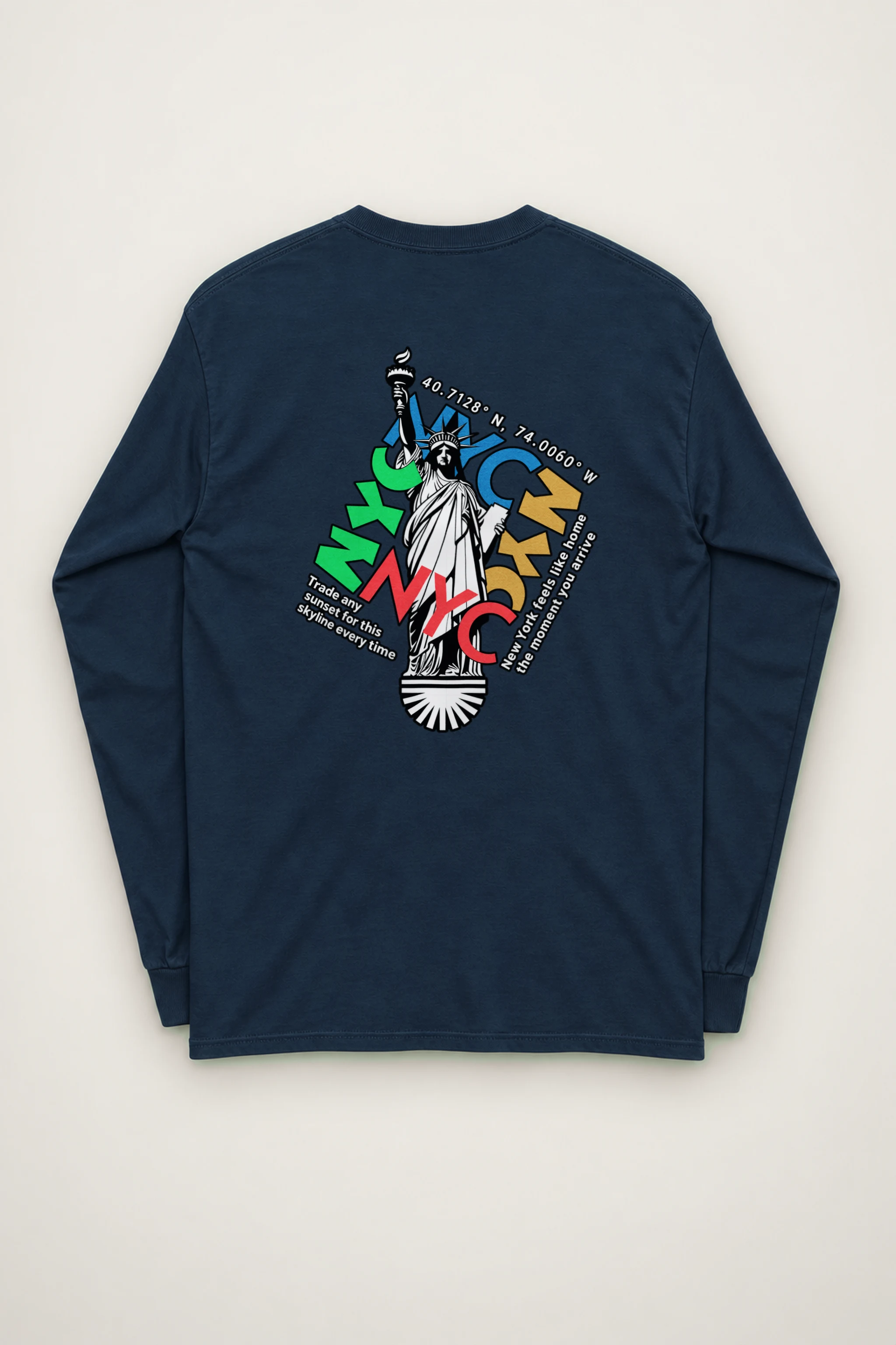 "Liberty Skyline" Unisex Longsleeve T-shirt