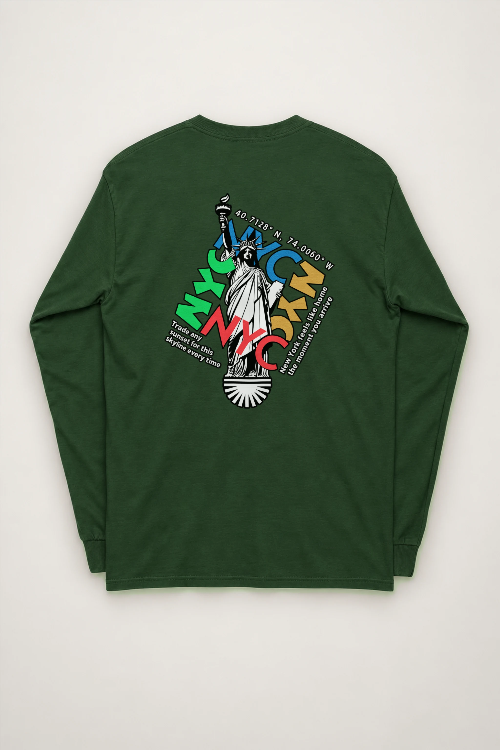 "Liberty Skyline" Unisex Longsleeve T-shirt