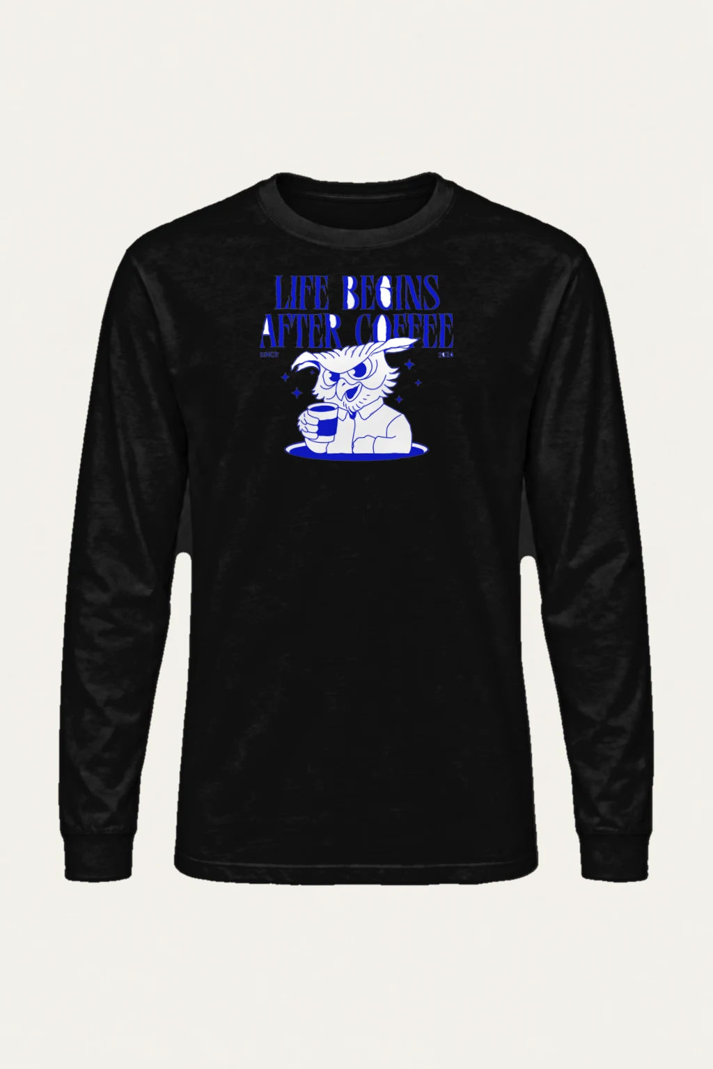 "Life Begins After Coffee" Unisex Longsleeve T-shirt | Gildan 2400