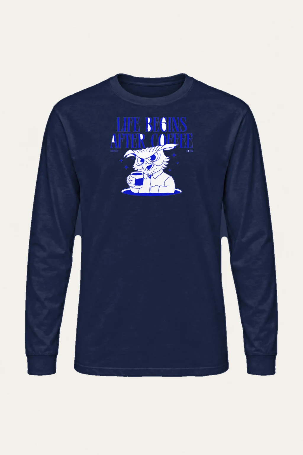 "Life Begins After Coffee" Unisex Longsleeve T-shirt | Gildan 2400