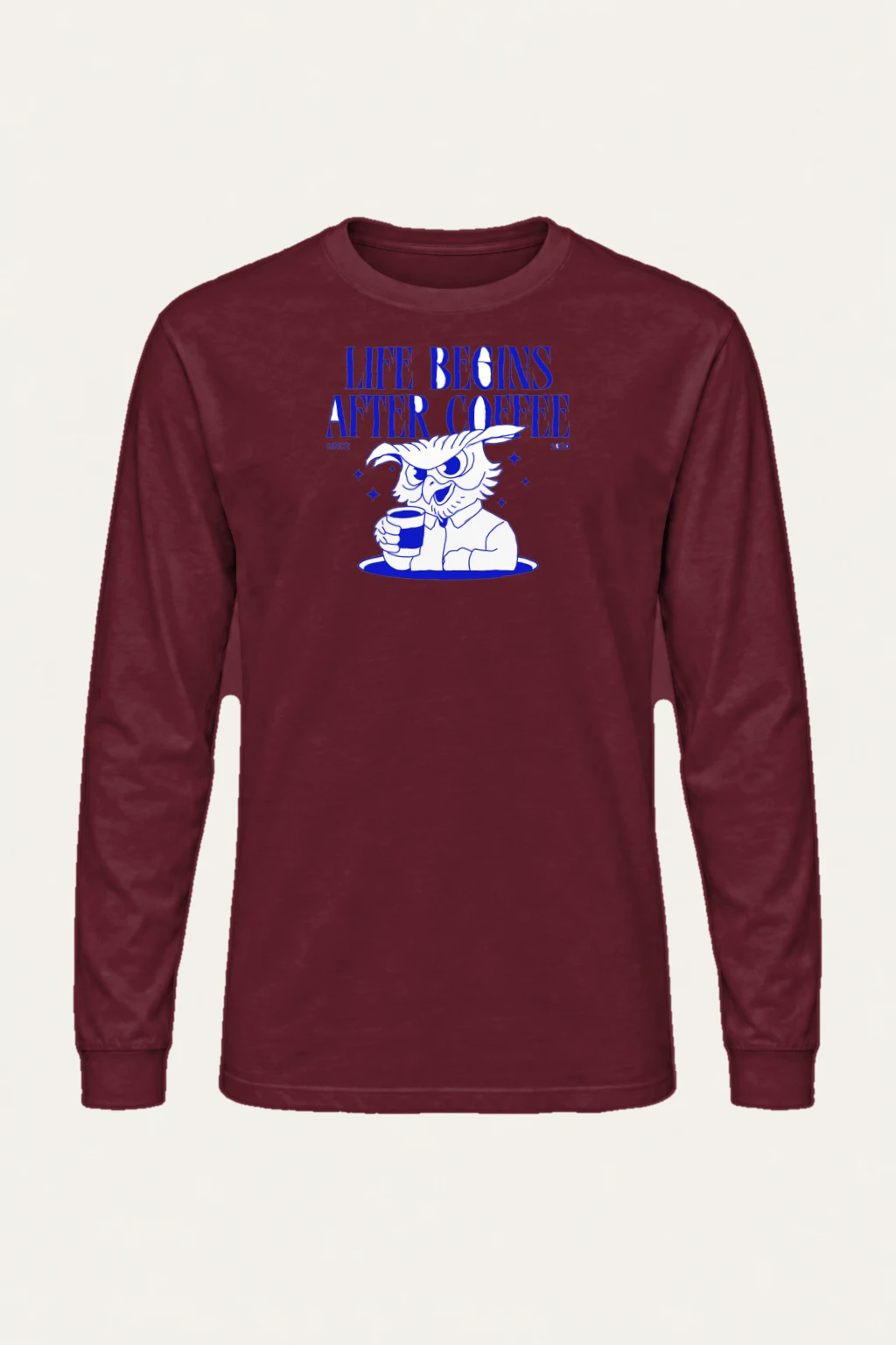 "Life Begins After Coffee" Unisex Longsleeve T-shirt | Gildan 2400