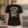 "Life By The Grill" Heavyweight Unisex Crewneck T-shirt | Gildan 5000