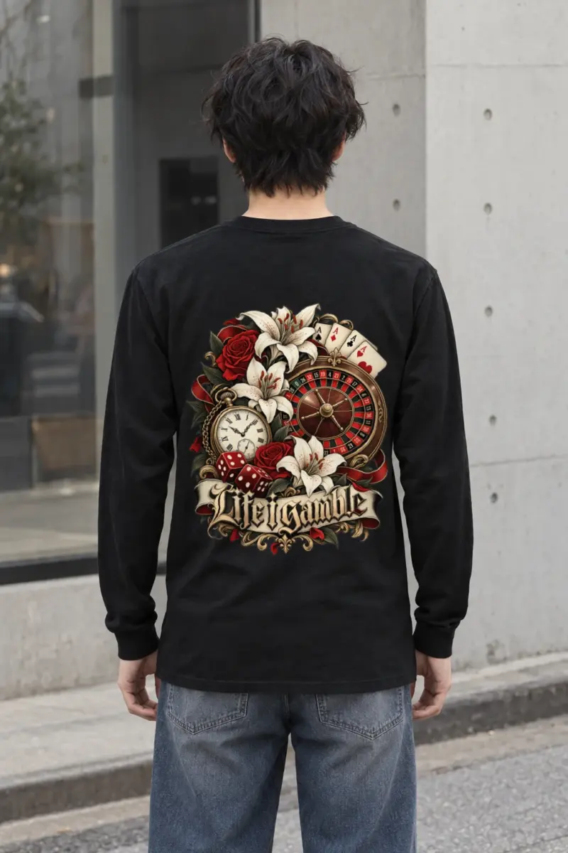"Life Gamble" Unisex Longsleeve T-shirt