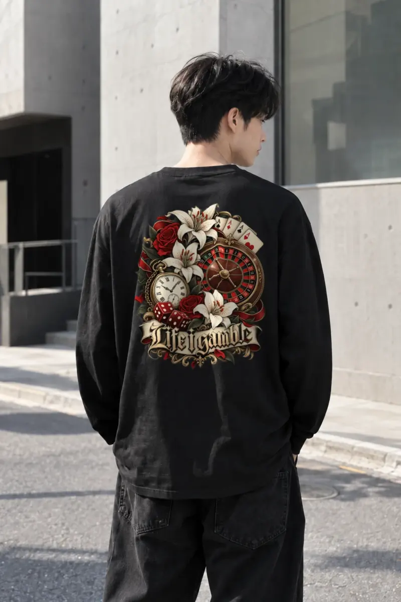 "Life Gamble" Unisex Longsleeve T-shirt | Gildan 2400