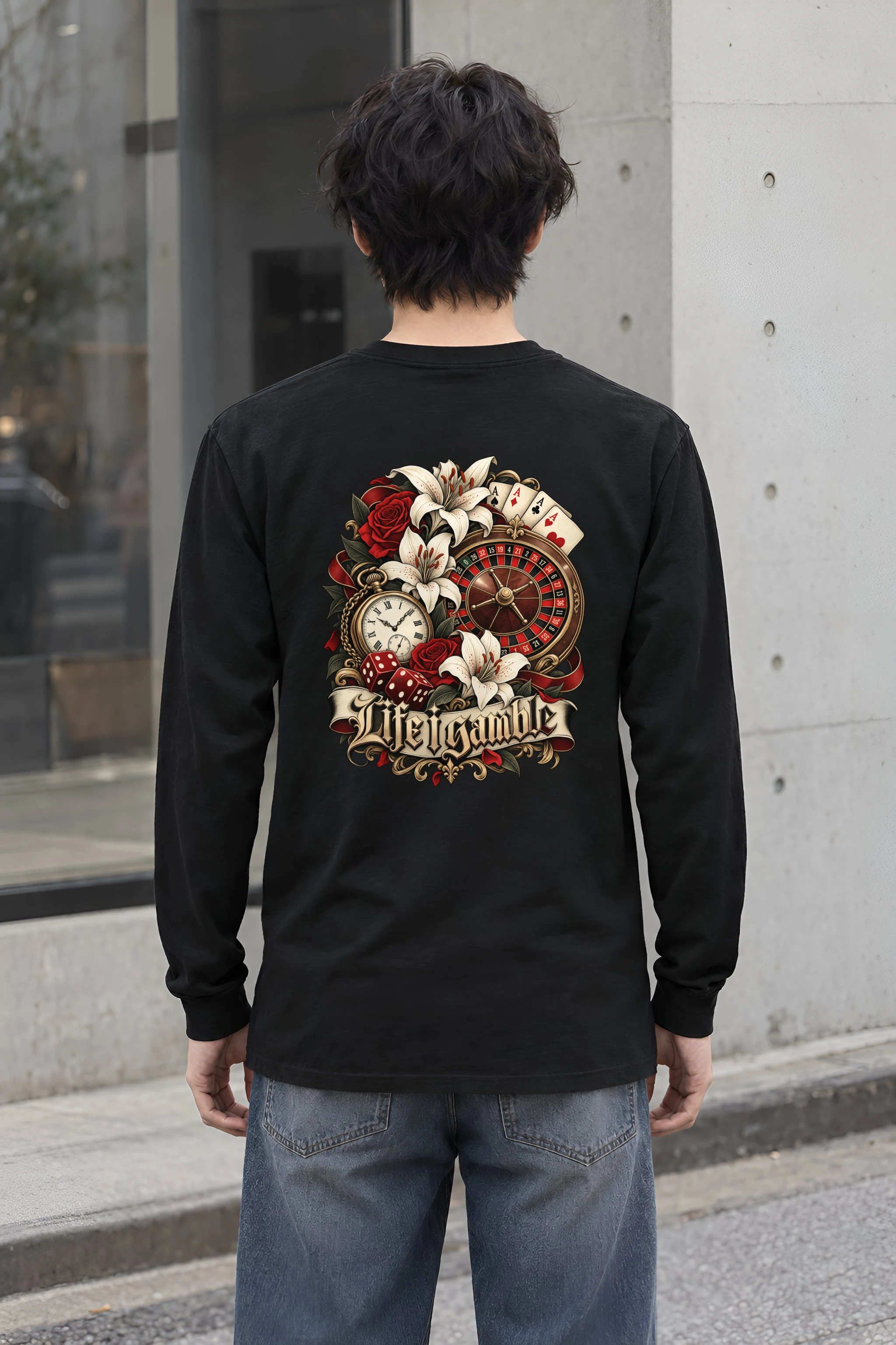"Life Gamble" Unisex Longsleeve T-shirt