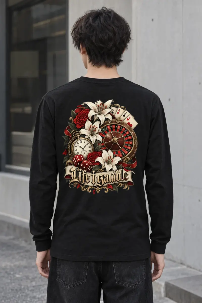 "Life Gamble" Unisex Longsleeve T-shirt | Gildan 2400