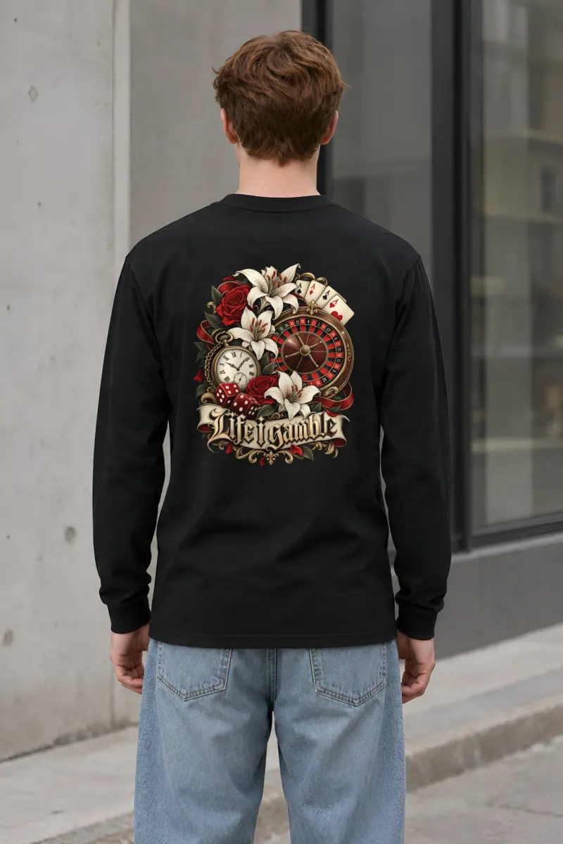 "Life Gamble" Unisex Longsleeve T-shirt