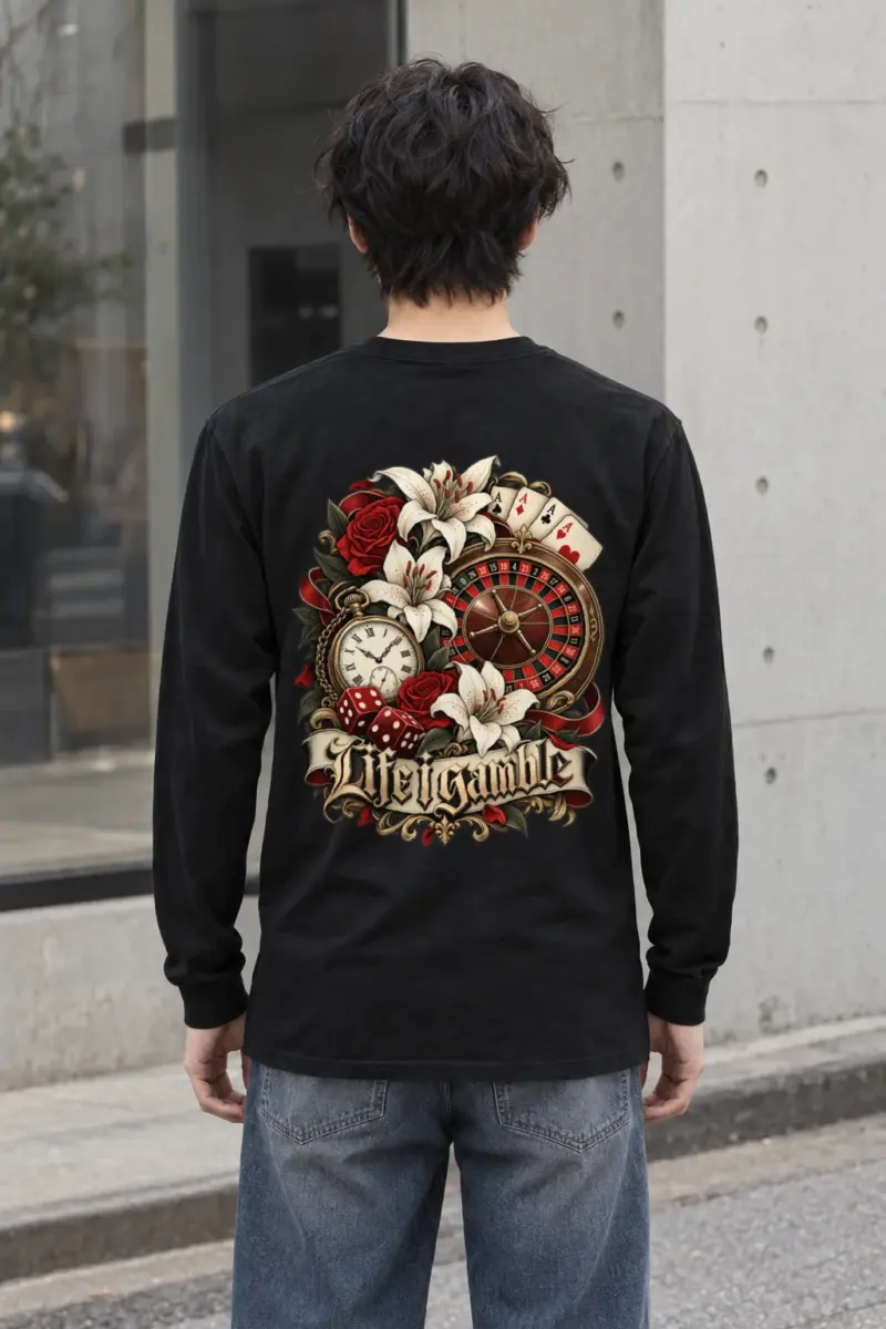 "Life Gamble" Unisex Longsleeve T-shirt