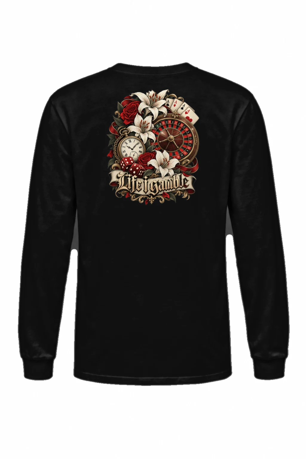 "Life Gamble" Unisex Longsleeve T-shirt | Gildan 2400