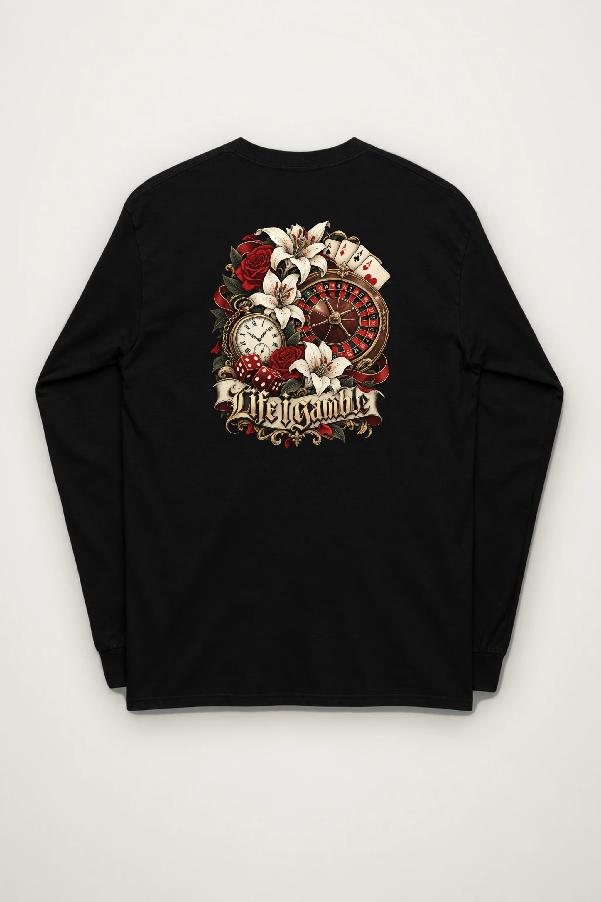 "Life Gamble" Unisex Longsleeve T-shirt
